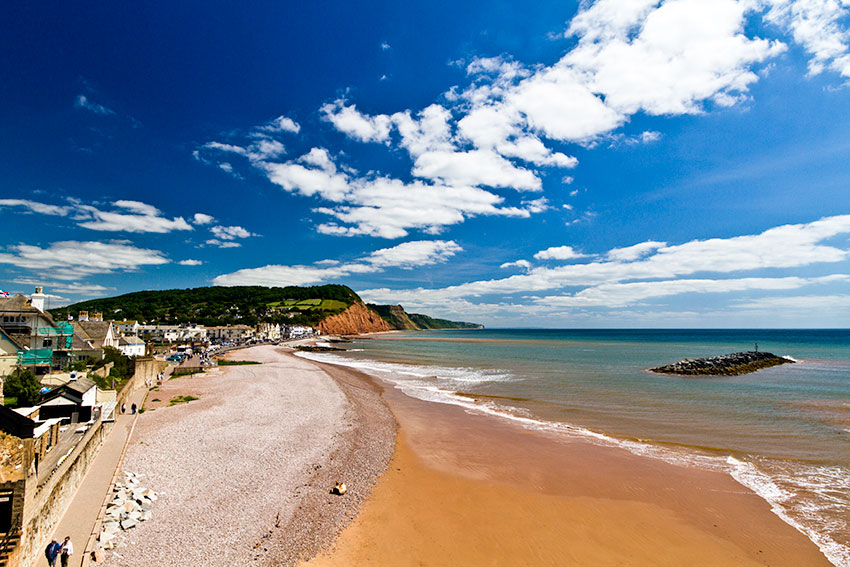 Sidmouth beach. Copyright jurassiccoast.eu