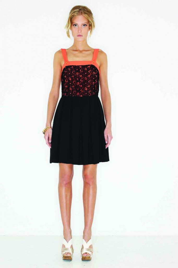 Lace shoulder Dress, £357