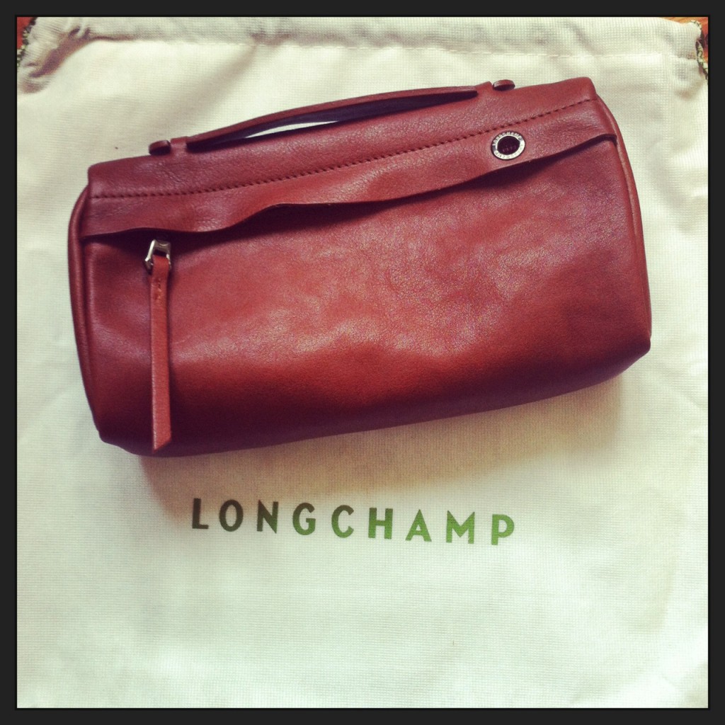 longchamp clutch unwrapped